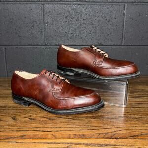 Vintage Iron Age USA Union Made Steel Toe Oxford Shoes Brown Leather Men’s 9D